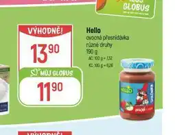 Globus Hello ovocná přesnídávka nabídka