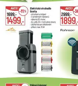 Globus Elektrické struhadlo gratta nabídka