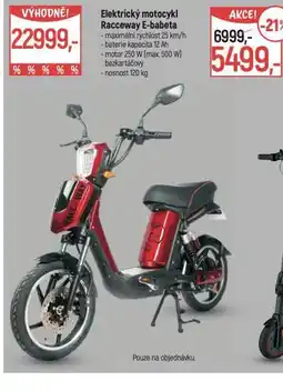 Globus Elektrický motocykl racceway e-babeta nabídka