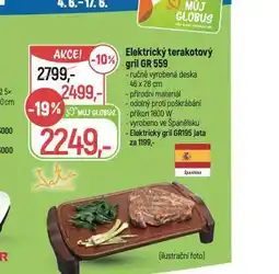 Globus Elektrický terakotový gril nabídka