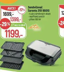 Globus Sendvičovač nabídka