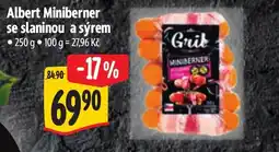 Albert Albert Miniberner se slaninou a sýrem nabídka