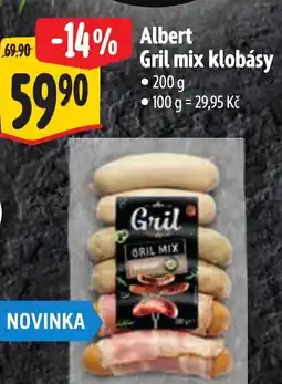 Albert Albert Gril mix klobásy nabídka