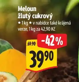 Albert Meloun žlutý cukrový nabídka