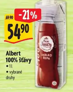Albert Albert 100% šťávy nabídka