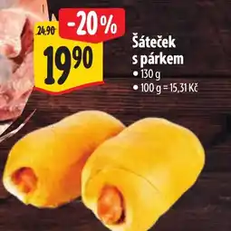Albert Šáteček s párkem nabídka