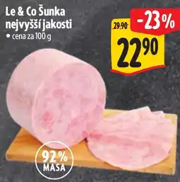 Albert Le & Co Šunka nejvyšší jakosti nabídka