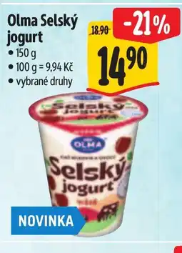 Albert Olma Selský jogurt nabídka