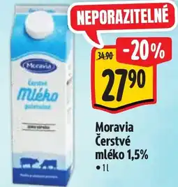 Albert Moravia Čerstvé mléko 1,5% nabídka