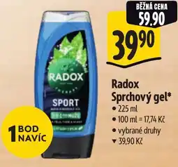 Albert Radox Sprchový gel nabídka