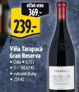 Albert Viña Tarapacá Gran Reserva nabídka