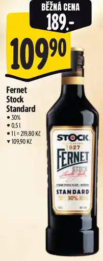 Albert Fernet Stock Standard nabídka
