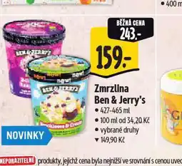 Albert Ben & jerry´s zmrzlina nabídka