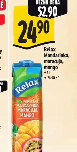 Albert Relax pomeranč mandarinka maracuja mango nabídka