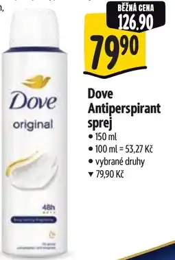 Albert Dove Antiperspirant sprej nabídka