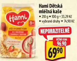 Albert Hami Dětská mléčná kaše nabídka