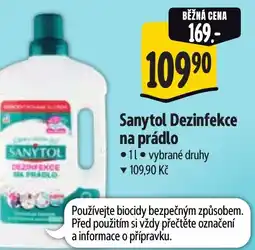 Albert Sanytol Dezinfekce na prádlo nabídka