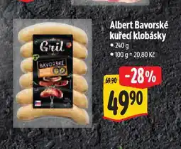 Albert Bavorské kuřecí klobásky nabídka