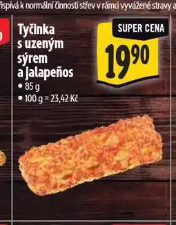 Albert Tyčinka s uzeným masem a jalapeňos nabídka