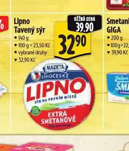Albert Lipno tavený sýr nabídka