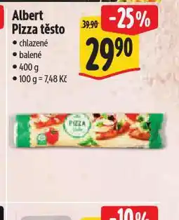 Albert Pizza těsto nabídka