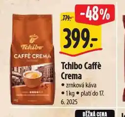 Albert Tchibo vaffé crema zrnková káva nabídka