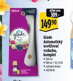 Albert Glade automatický osvěžovač vzduchu nabídka