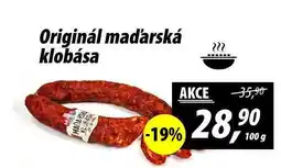 ZEMAN Originál maďarská klobása, 100 g nabídka