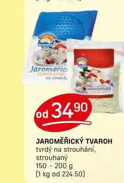 Flop JAROMĚŘICKÝ TVAROH tvrdý na strouhání, strouhaný 150 - 200 g nabídka