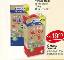 Flop JČ MLÉKO ČERSTVÉ polotučné 1,5% 1l nabídka