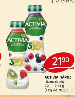 Flop ACTIVIA NÁPOJ různé druhy 270-280 g nabídka