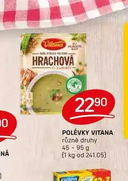 Flop POLÉVKY VITANA různé druhy 45-95 g nabídka