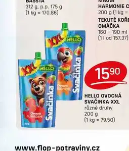 HELLO OVOCNÁ SVAČINKA XXL různé druhy 200 g