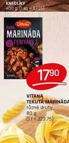 Flop VITANA TEKUTÁ MARINÁDA různé druhy 80 g nabídka