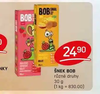 Flop ŠNEK BOB různé druhy 30 g nabídka