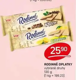 Flop RODINNÉ OPLATKY vybrané druhy 130 g nabídka