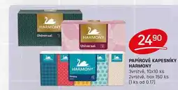 Flop HARMONY PAPÍROVÉ KAPESNÍKY HARMONY 3vrstvé, 10x10 ks nabídka