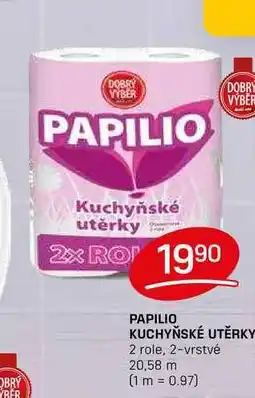Flop PAPILIO KUCHYŇSKÉ UTĚRKY 2 role, 2-vrstvé nabídka