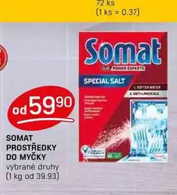 Flop SOMAT PROSTŘEDKY DO MYČKY vybrané druhy nabídka