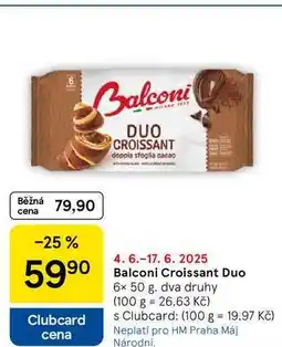 Tesco Balconi Croissant Duo, 6x 50 g nabídka