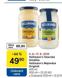 Tesco Hellmann's Tatarská Omáčka, 405 ml nabídka
