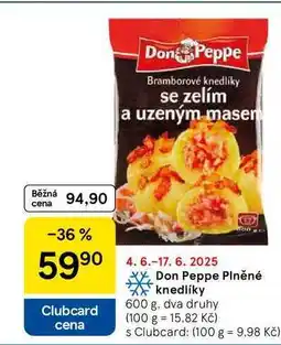Tesco Don Peppe Plněné knedlíky, 600 g nabídka