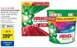 Tesco Ariel Prací prostředek, 60-86 PD, více druhů nabídka