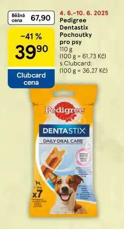 Tesco Pedigree Dentastix Pochoutky pro psy, 110 g nabídka