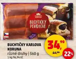 Penny Market BUCHTIČKY KARLOVA KORUNA různé druhy, 360 g nabídka