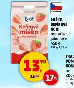 Penny Market MLÉKO KEFÍROVÉ BONI meruňkové, 450 g nabídka