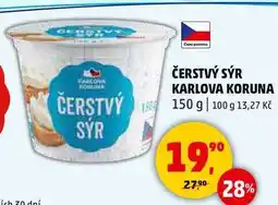 Penny Market ČERSTVÝ SÝR KARLOVA KORUNA, 150 g nabídka