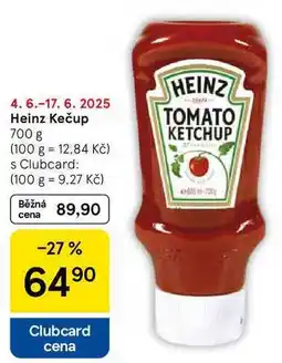 Tesco Heinz Kečup, 700 g nabídka
