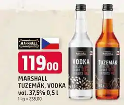 Trefa MARSHALL VODKA vol. 37,5% 0,5 L nabídka