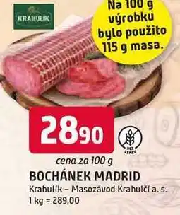 Trefa BOCHÁNEK MADRID 100g nabídka